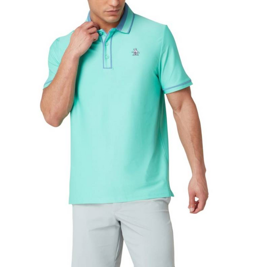 Ribbed "Earl" Block Polo