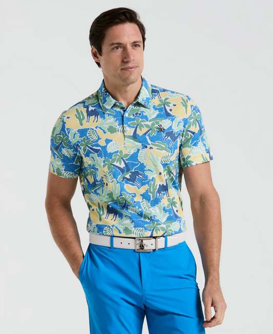 Ibiza Print "Earl" Short Sleeve Polo