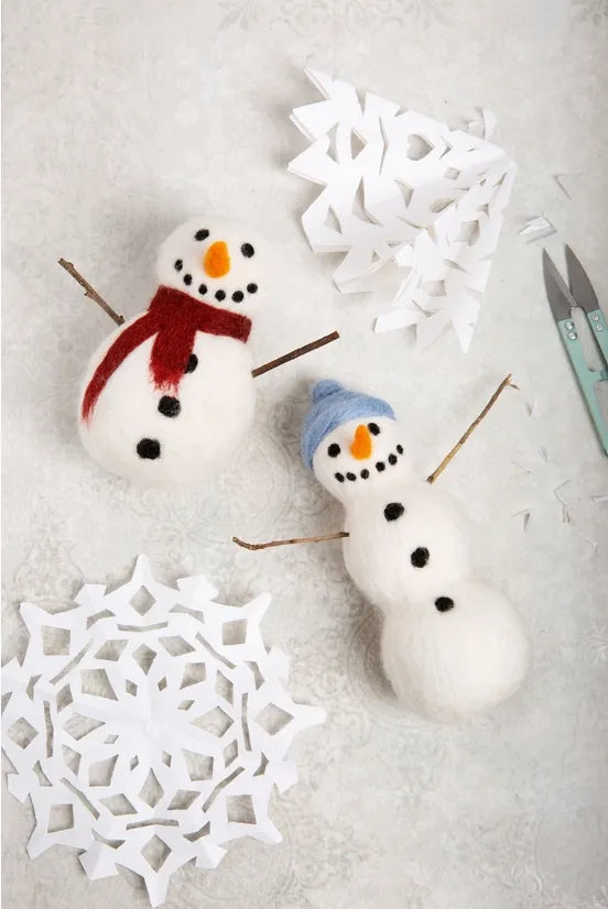 Hawthorn Handmade Snowmen Needle Felting Kit