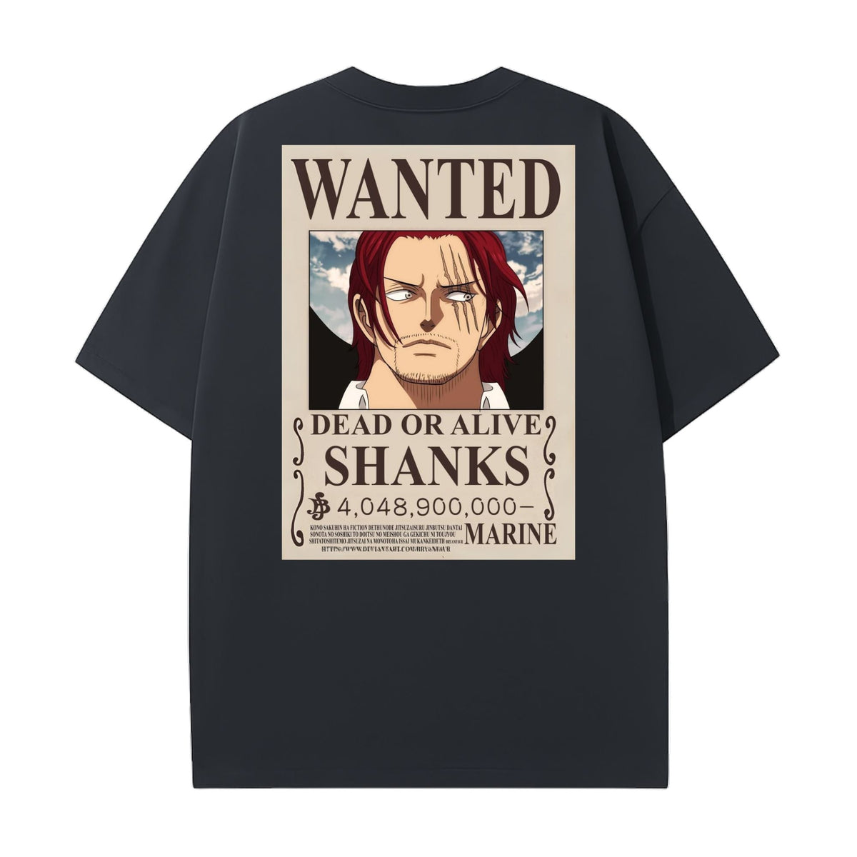 Shanks Wanted Poster T-shirt