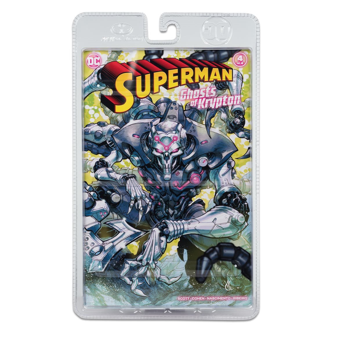DC Direct Page Punchers - Brainiac  - Ghosts of Krypton Chase / Platinum  **Bent Tab **