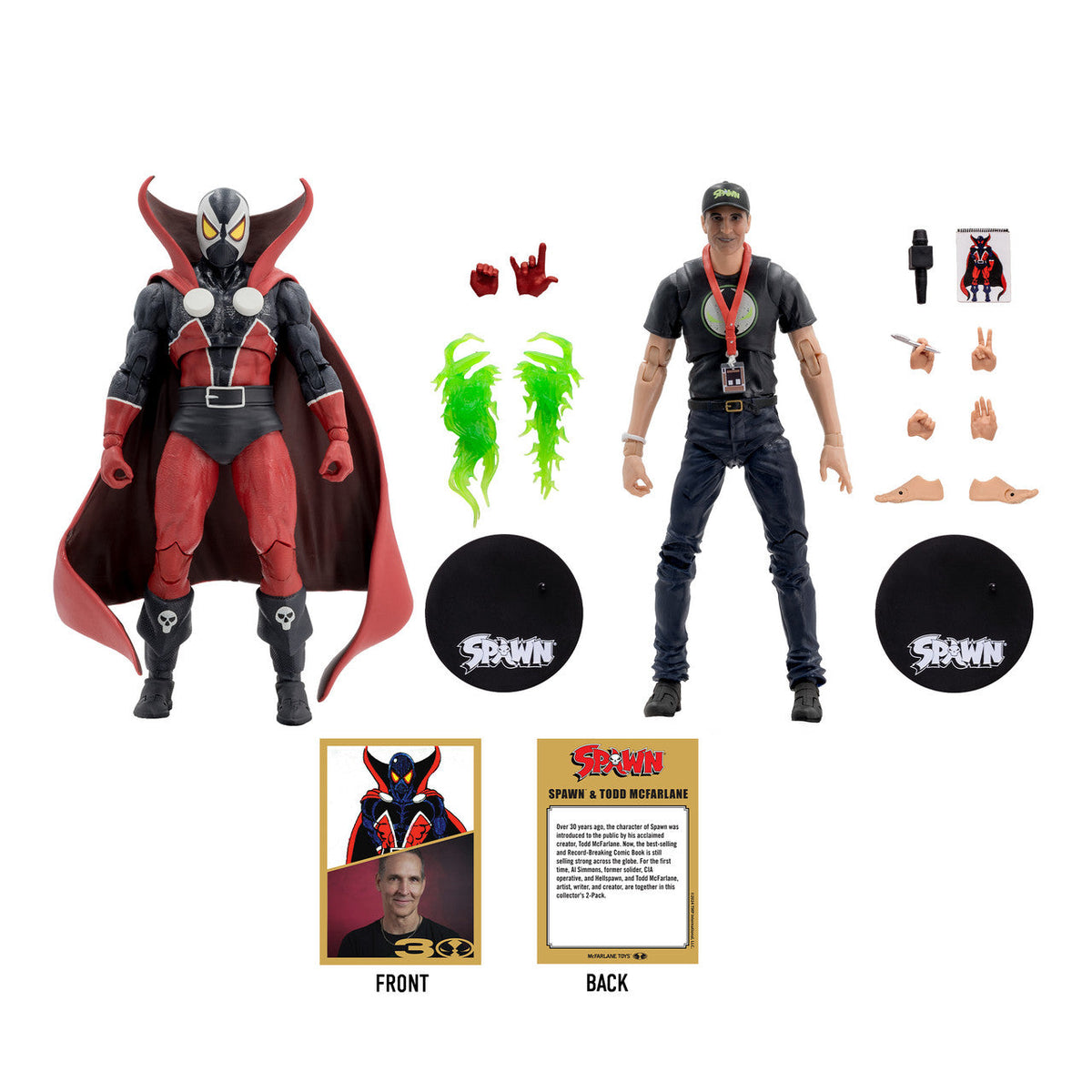 Spawn & Todd McFarlane (Spawn) 2-Pack 7" Figures McFarlane Toys 30th Anniversary