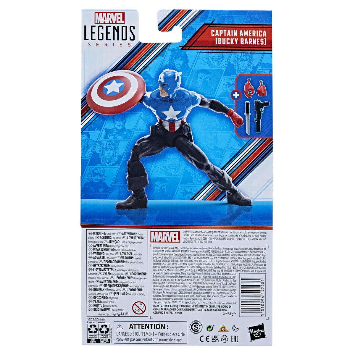 Marvel Legends Series: Captain America - Bucky Barnes - Avengers 60th Anniversary - Exclusive (Subpar Packaging)