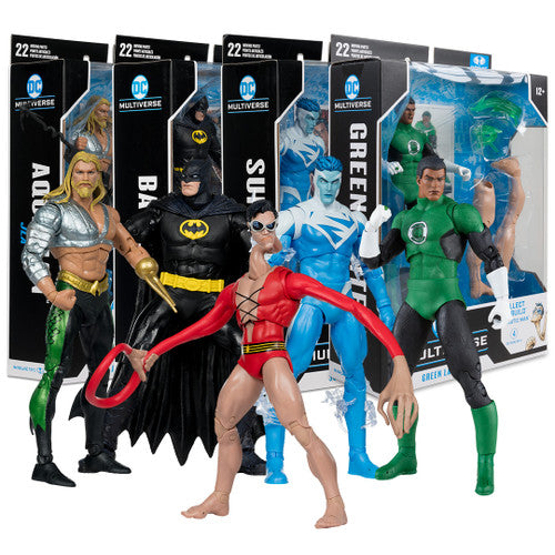 JLA Bundle Set (4) w/Plastic Man 7" Build-A-Figure