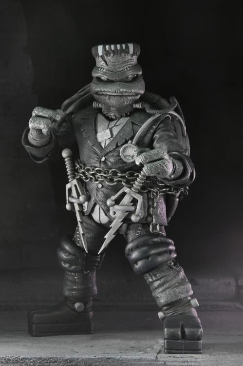 Universal Monsters x Teenage Mutant Ninja Turtles Turtles (Black & White) Action Figure 4-Pack