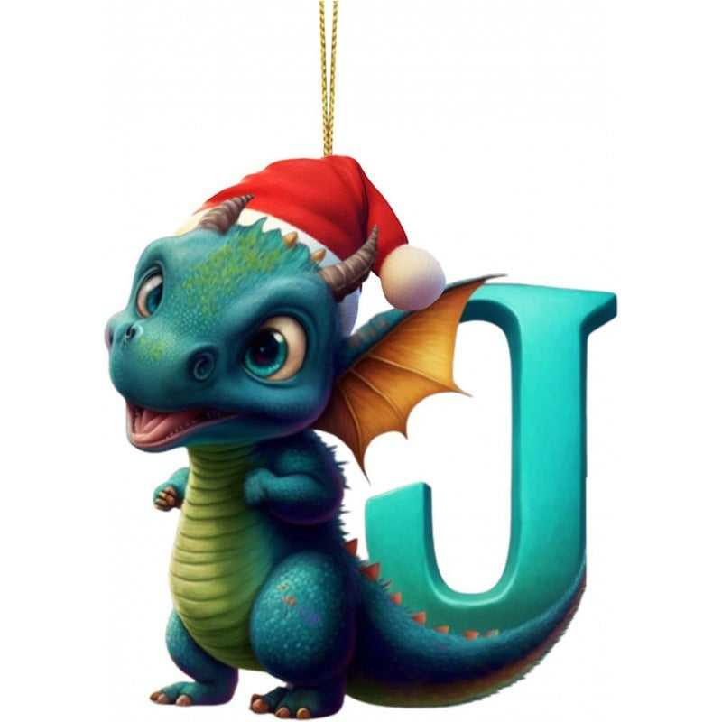Christmas Tree Decoration 26 Letters Pendants