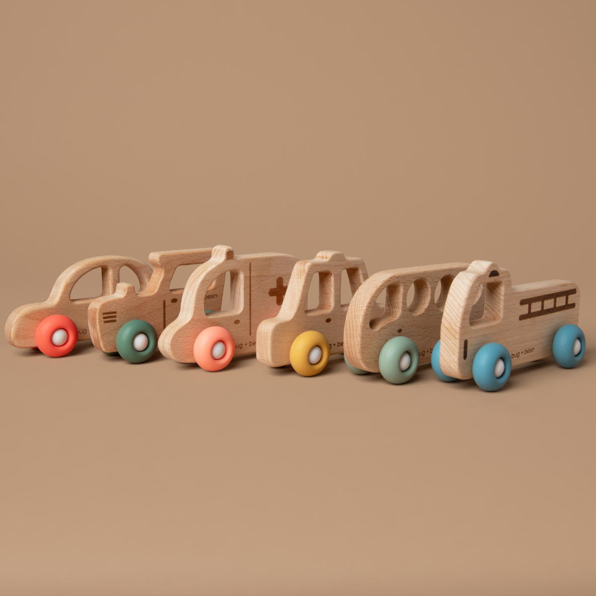 bug + bean kids - Wooden Toy Tractor - Ages 1+
