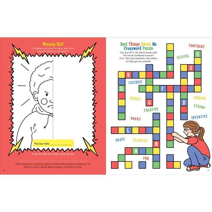 Peter Pauper Press - My Feelings and Emotions Activity Book - Ages 3+