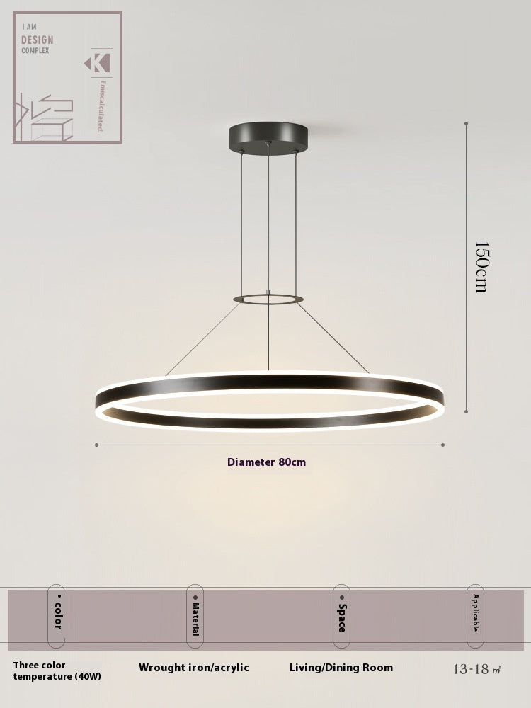 Creative Commercial Round Restaurant Chandelier