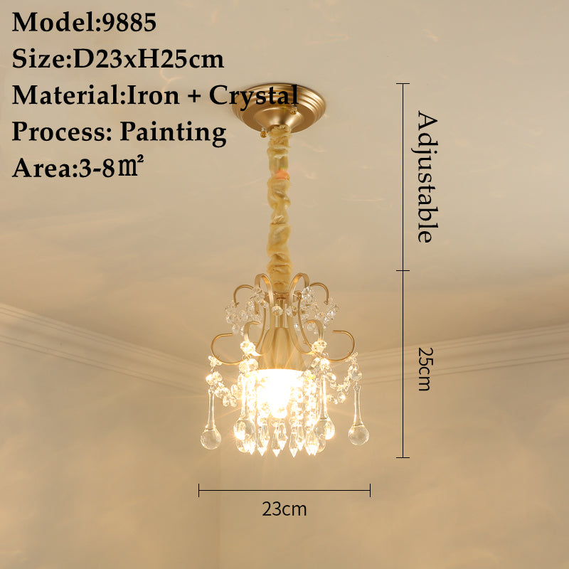 American Single-Head Crystal Chandelier