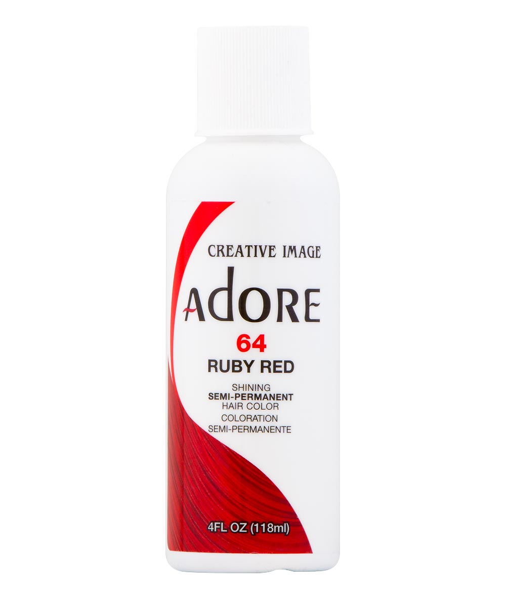 ADORE SEMI-PERMANENT HAIR COLOR - 64 RUBY RED 4OZ