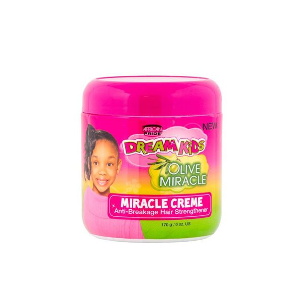 African Pride Dream Kids Olive Miracle Anti-Breakage Hair Strengthener Creme 6 Oz