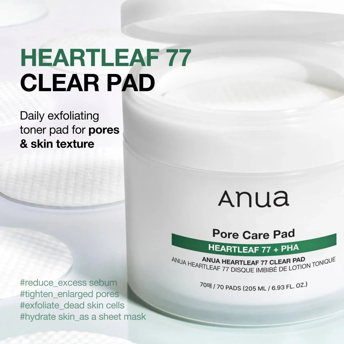 Anua Heartleaf 77% Toner Pad 150ml / 70pads