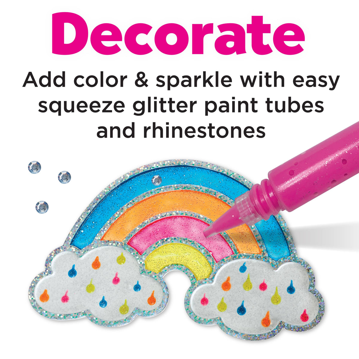 Faber-Castell / Creativity for Kids - Easy Sparkle Window Art Mini Kit Craft Kit - Ages 6+