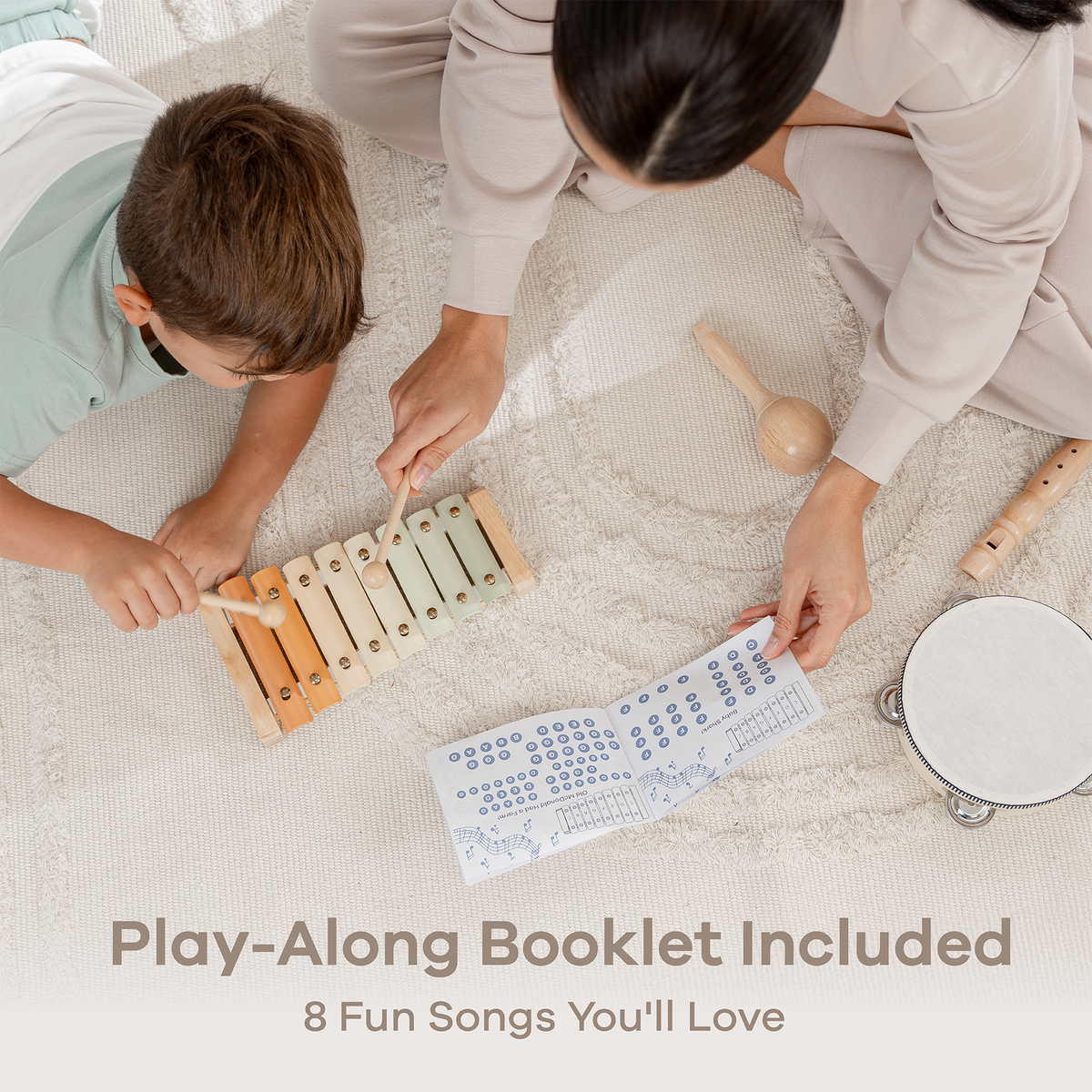 Comfy Cubs - 4-Piece Kids Musical Instruments - Ages 2+