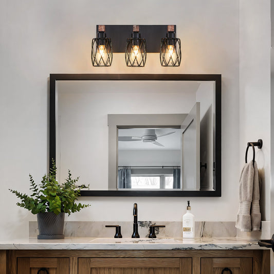 18-Inch Industrial Vintage 3-Light Wall Sconce (United States Delivery Only)