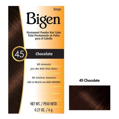 BIGEN PERMANENT POWDER HAIR COLOR 45 - CHOCOLATE