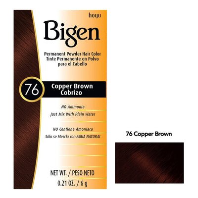 BIGEN PERMANENT POWDER HAIR COLOR 76 - COPPER BROWN