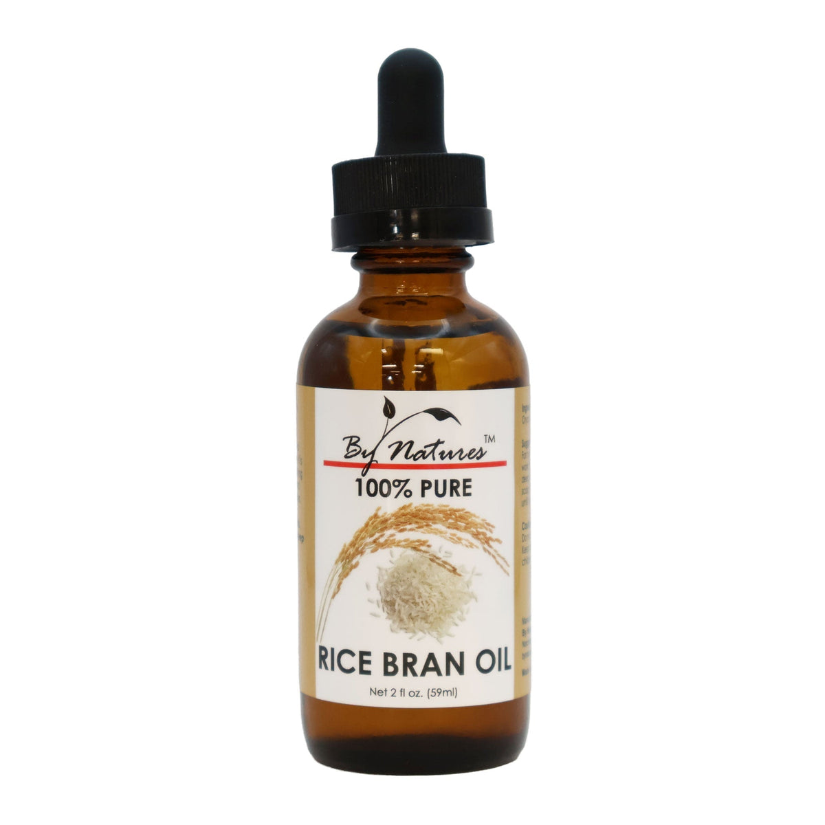 BY NATURES 100% PURE RICE BRAN OIL 2 Oz