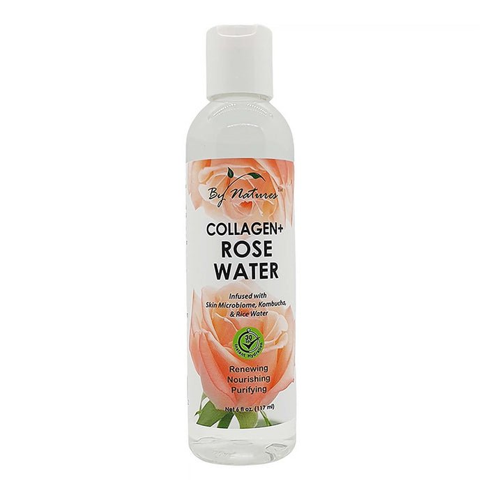BY NATURES COLLAGEN ROSE WATER 6 OZ