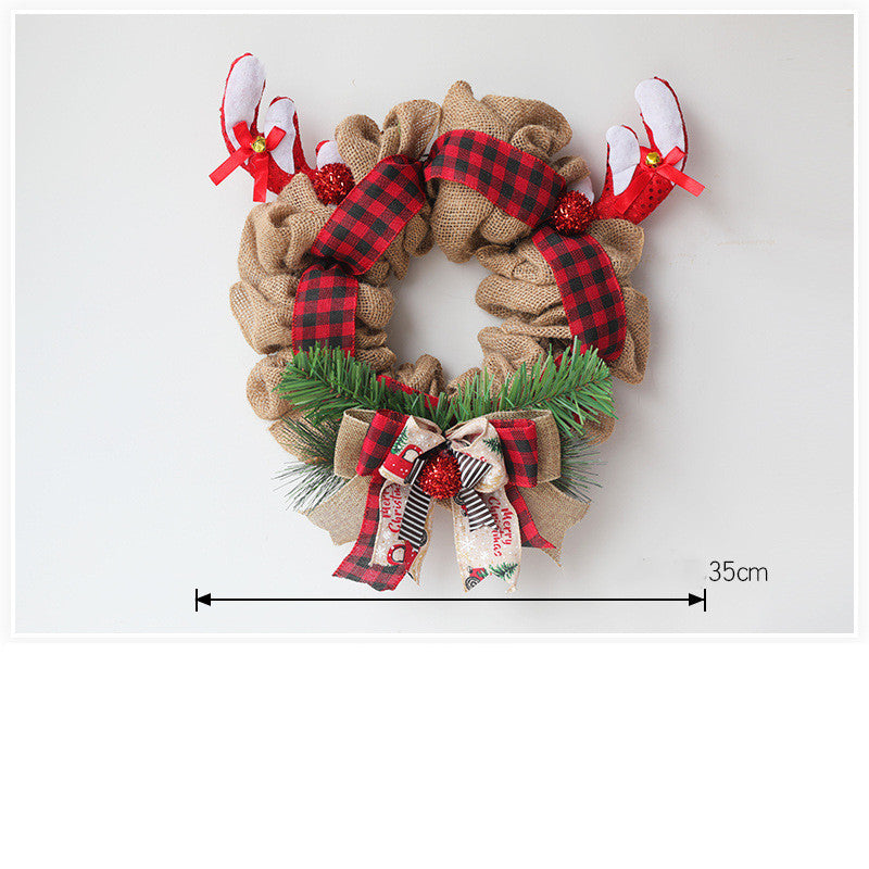American Door Hanging Christmas Antlers Garland