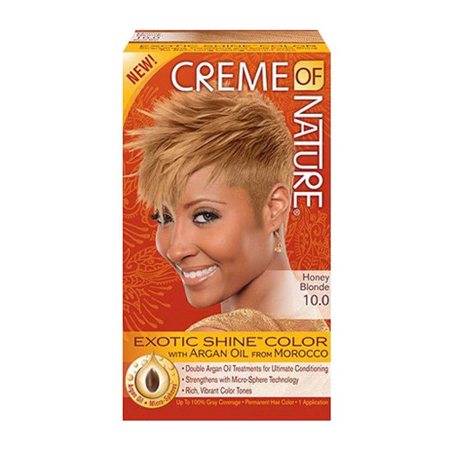 CREME OF NATURE EXOTIC SHINE COLOR - 10.0 HONEY BLONDE