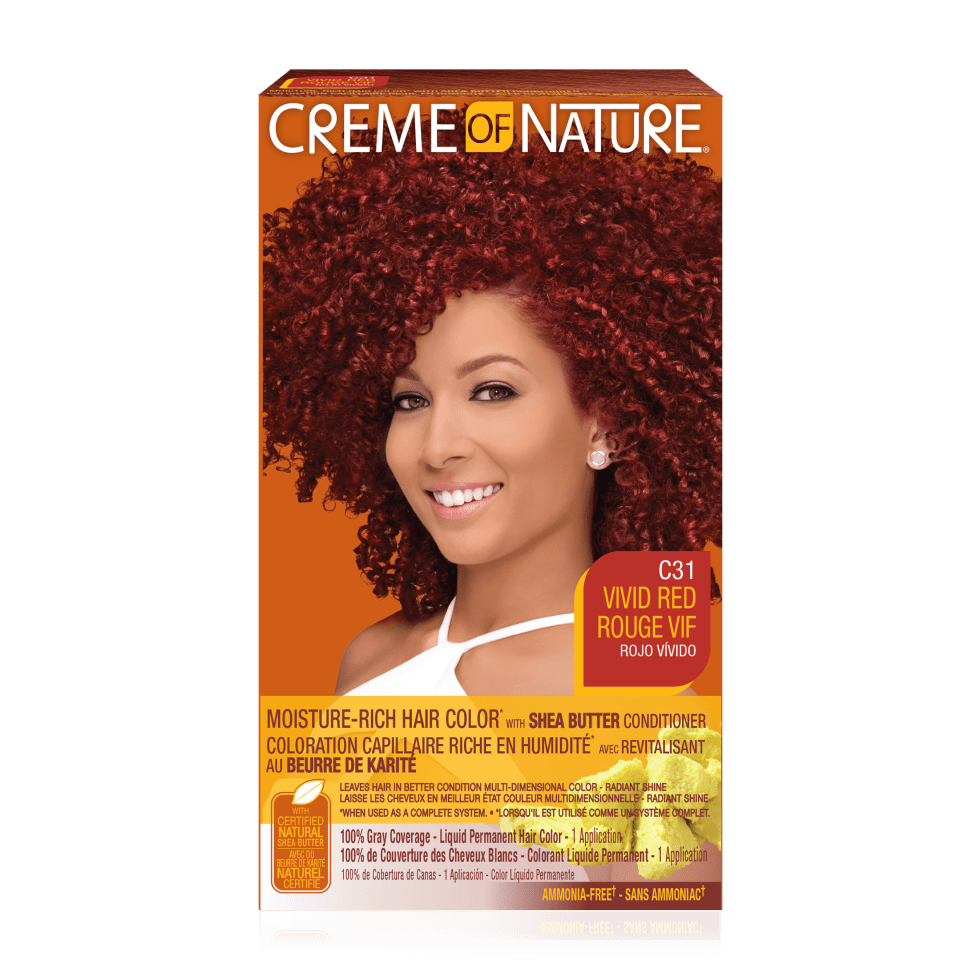 CREME OF NATURE  MOISTURE-RICH HAIR COLOR - C31 VIVID RED