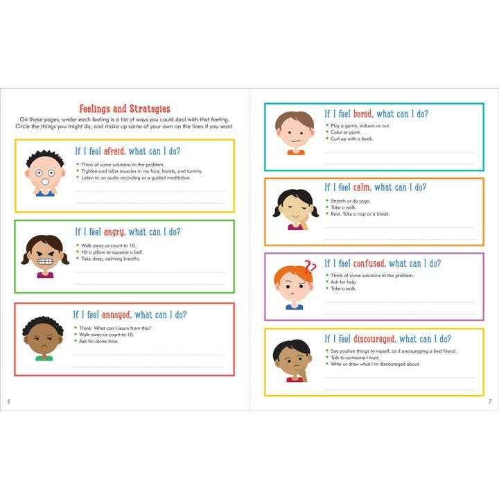 Peter Pauper Press - My Feelings and Emotions Activity Book - Ages 3+