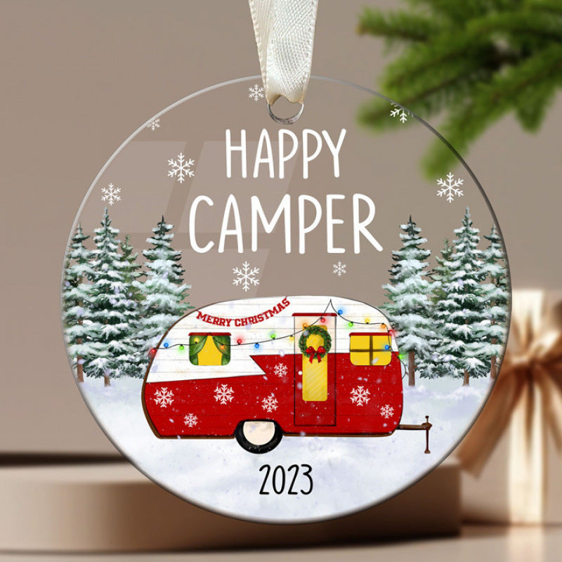 Acrylic Christmas Tree Pendant Ornaments – 34 Festive Holiday Designs