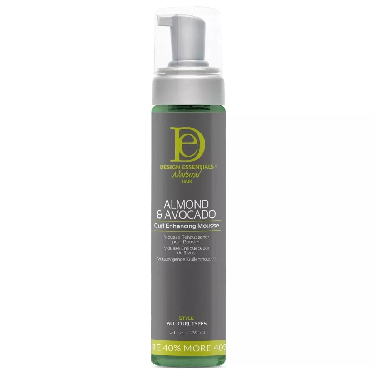 DESIGN ESSENTIALS ALMOND & AVOCADO CURL ENHANCING MOUSSE 10OZ