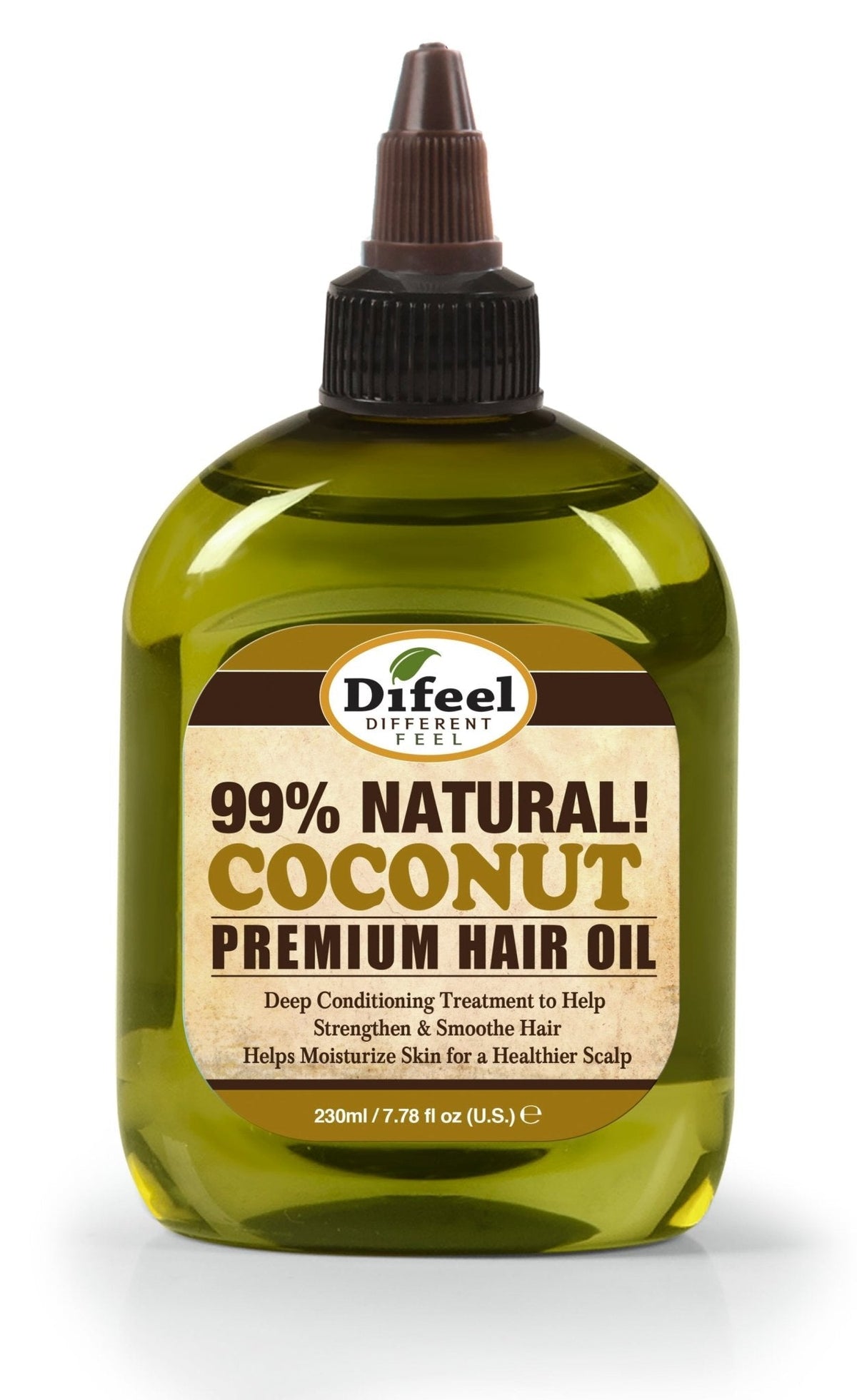 DIFEEL Premium Natural Hair Oil - Coconut Oil 7.1 oz.