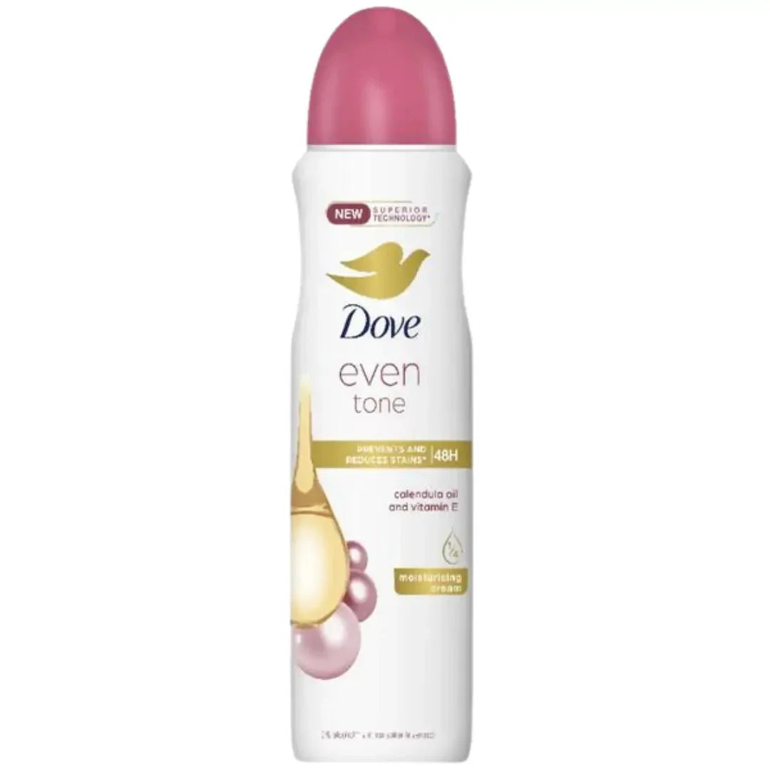 DOVE EVEN TONE ANTIPERSPIRANT SPRAY - CALENDULA OIL & VITAMINE E 5OZ