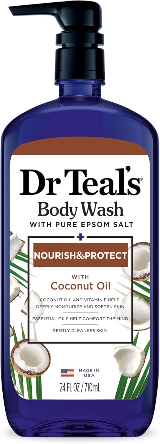 DR TEAL'S BODY WASH COCONUT OIL 24OZ