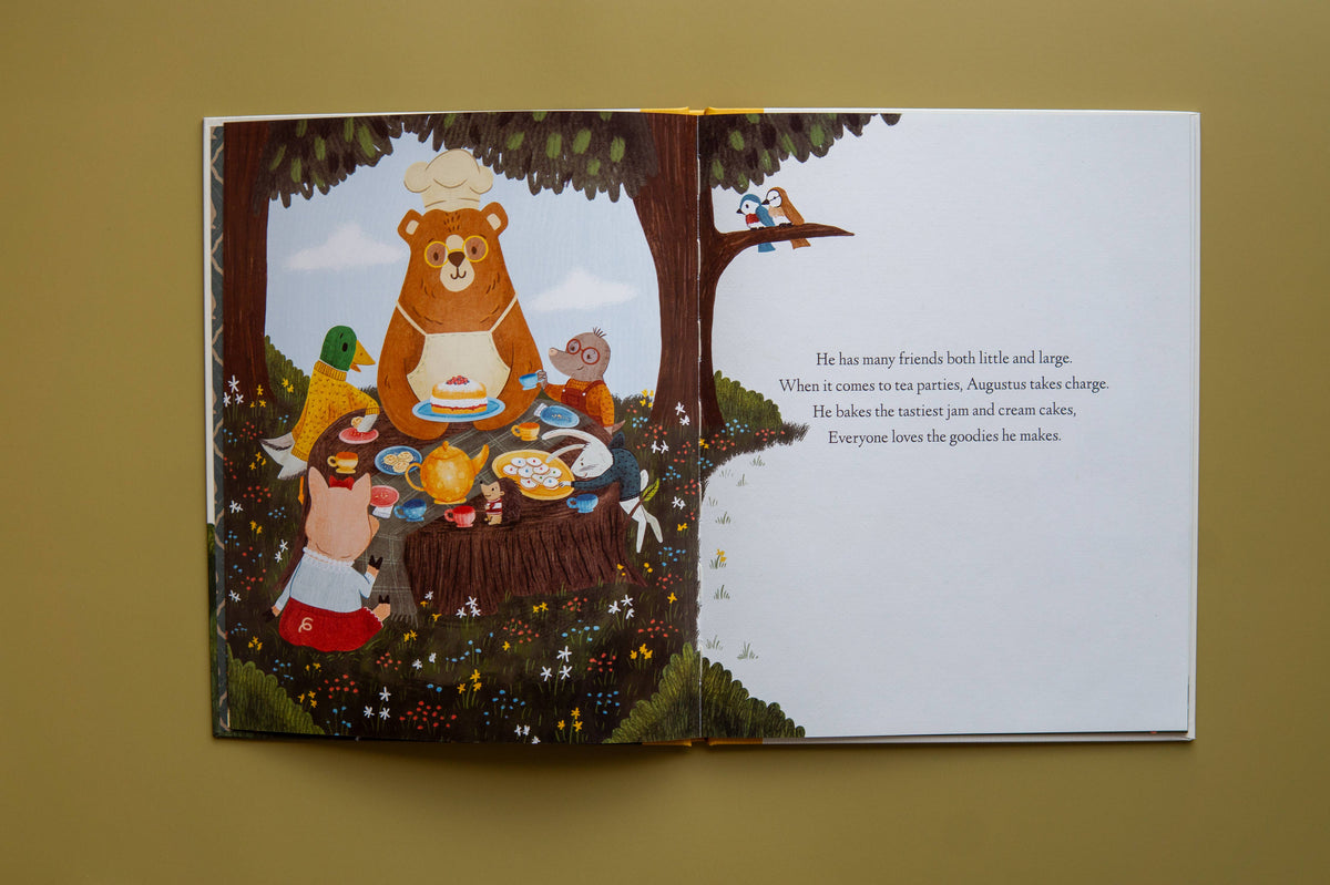 Brown Paper Fox - Augustus the Bear - Hardcover Picture Book - Canadian Publisher - Ages 3–8