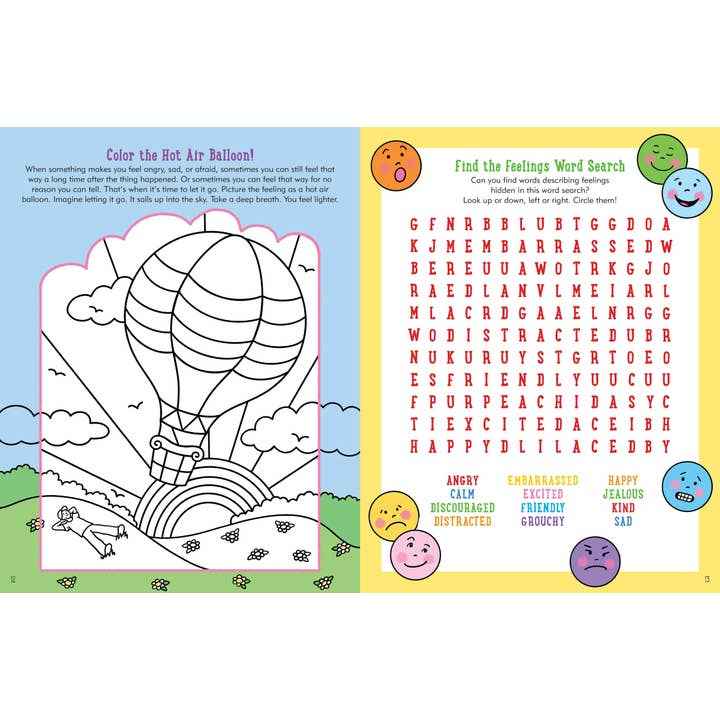 Peter Pauper Press - My Feelings and Emotions Activity Book - Ages 3+