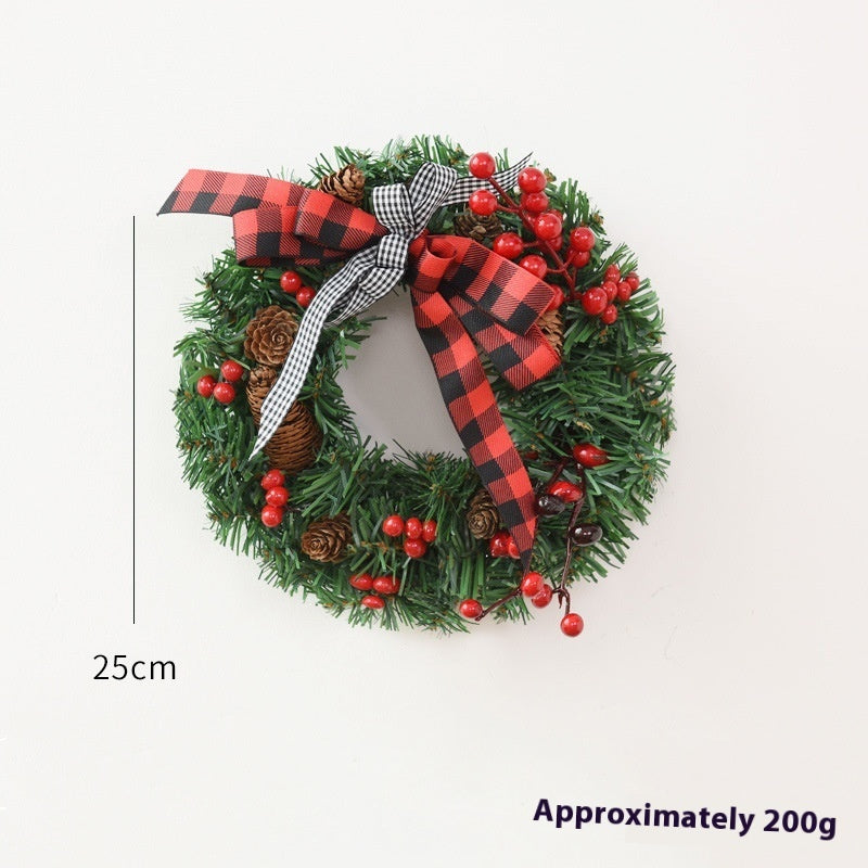 Christmas Garland Bow Christmas Door Hanging Window Decoration Christmas Decorations