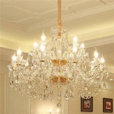 Luxury Crystal Chandelier with LED Lights