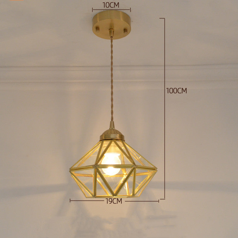 Tiffany-Style Retro Glass Pendant Chandelier