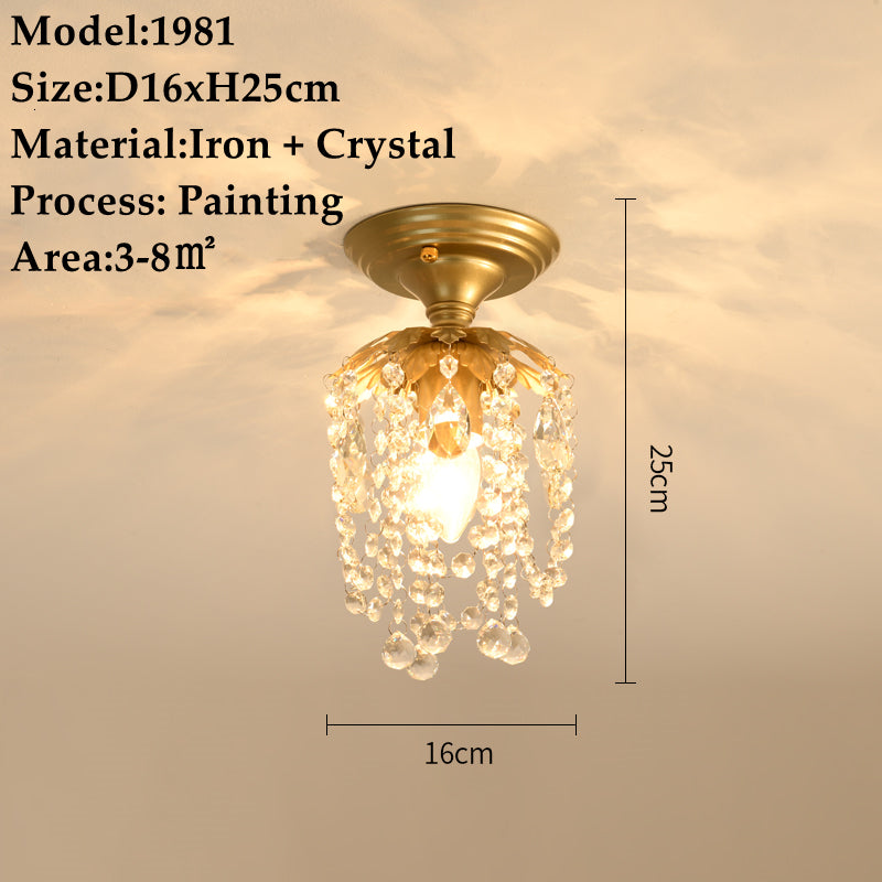 American Single-Head Crystal Chandelier