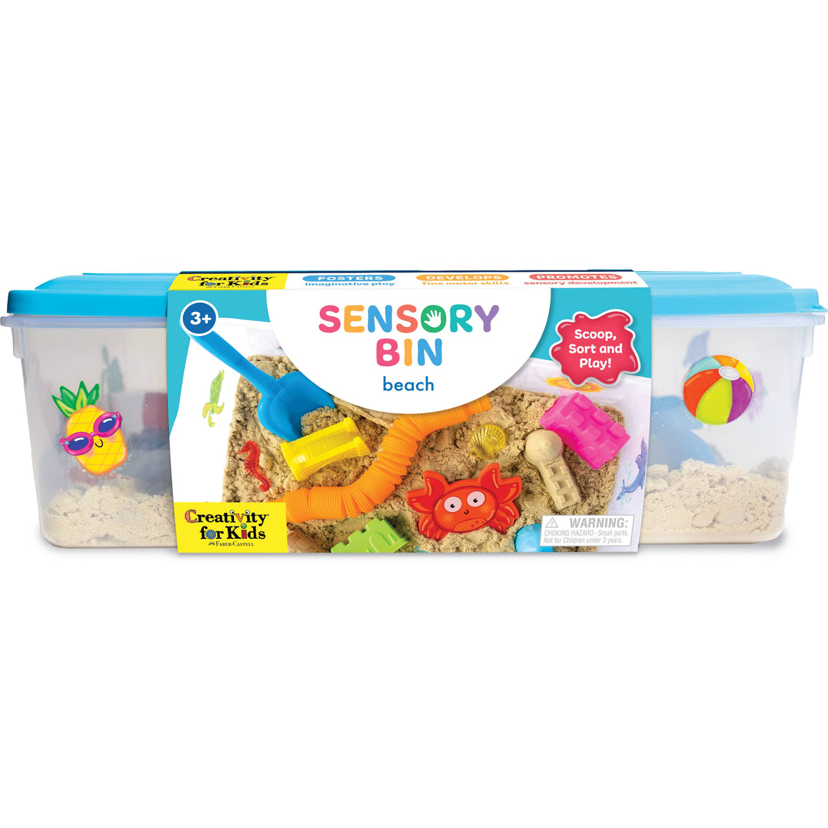Faber-Castell / Creativity for Kids - Sensory Bin Beach Activity Bin - Ages 3+