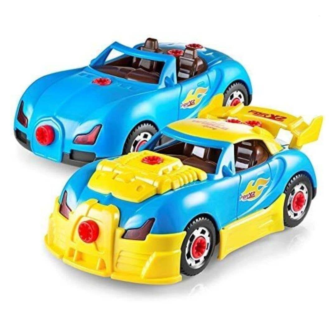 Play22 - Take Apart Racing Car Toys - 30 Piece - Ages 3+