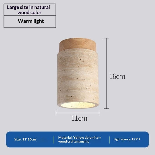 Japanese Style Trendy Yellow Cave Style Ceiling Light For Home Use