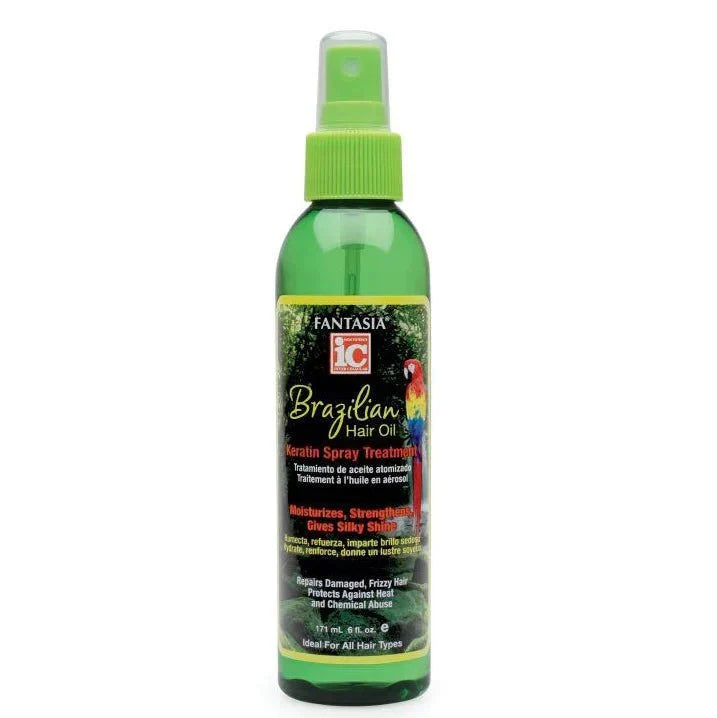 Fantasia IC BRAZILIAN HAIR OIL KERATIN SPRAY TREATMENT 6 OZ