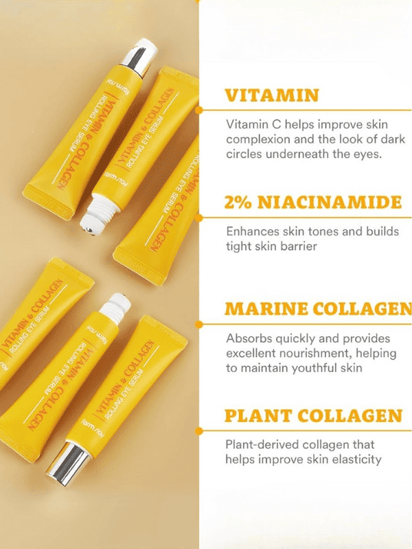 Farm stay Vitamin & Collagen Rolling Eye Serum 25ml