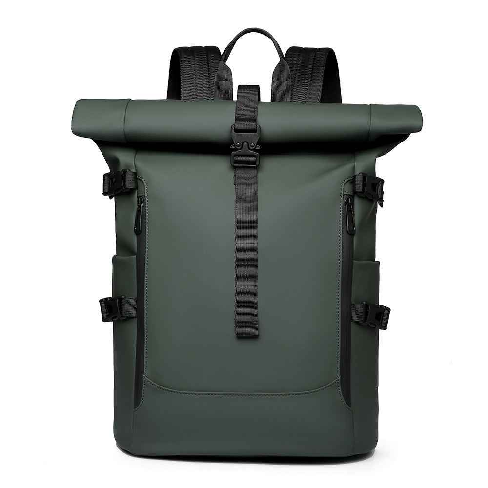 Fashionable Roll-top High-capacity Waterproof Travel Backpack