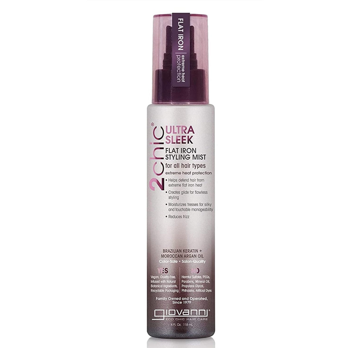 GIOVANNI 2CHIC ULTRA SLEEK FLAT IRON STYLING MIST 4 OZ