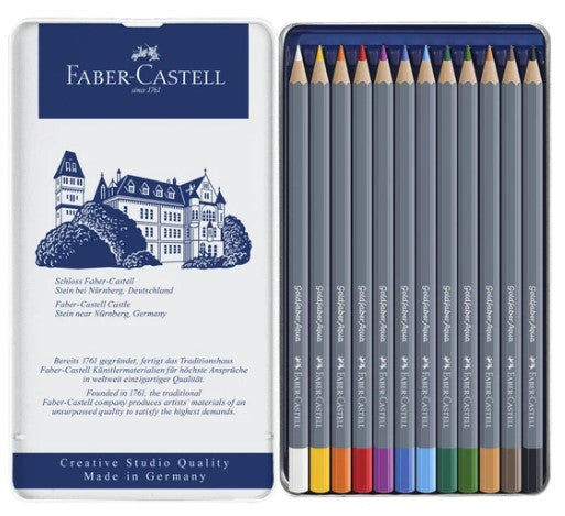 Faber-Castell - Creative Studio Goldfaber Aqua Watercolour Pencil - Tin Sets