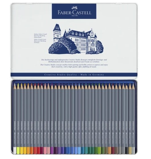 Faber-Castell - Creative Studio Goldfaber Aqua Watercolour Pencil - Tin Sets