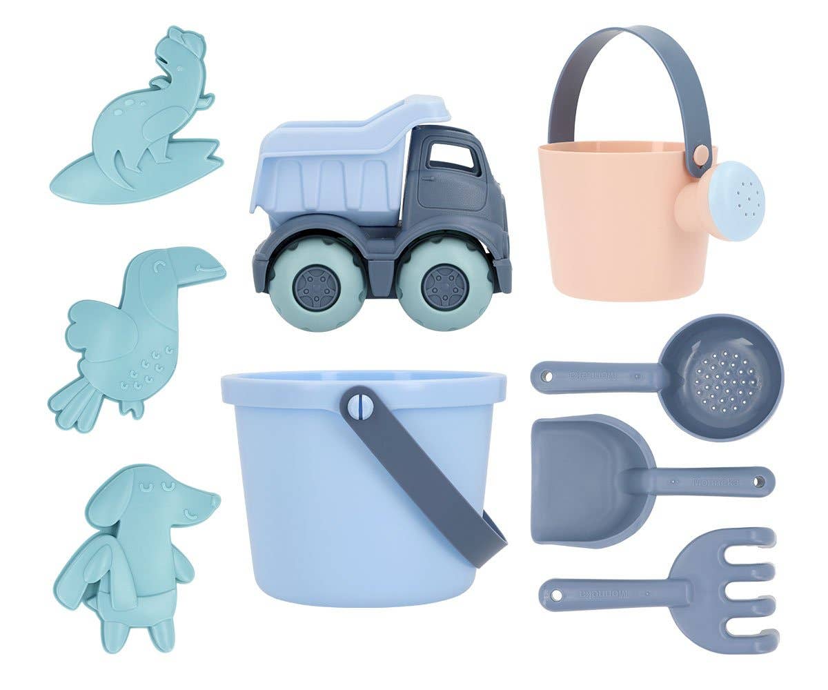 Tutete - Serenity Blue Beach Toy Set - 9-Piece - Ages 2+