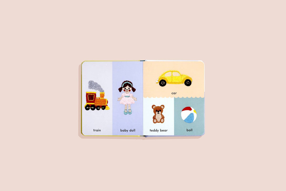 Paige Tate & Co. - First Words Embroidered Friends - Ages 1–3